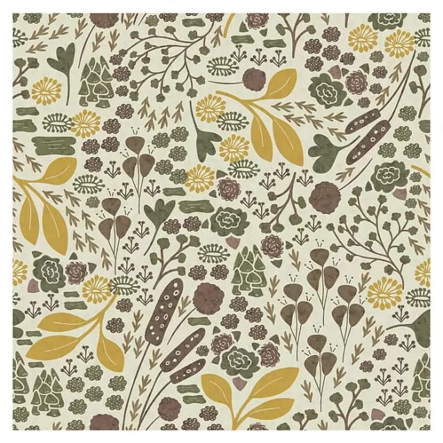 Komar Vliestapete Wild Fields 250 cm x 250 cm Mehrfarbig