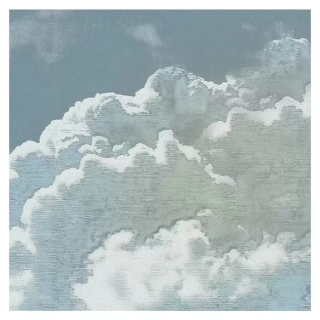 Komar Vliestapete Vintage Clouds 250 cm x 250 cm Blau