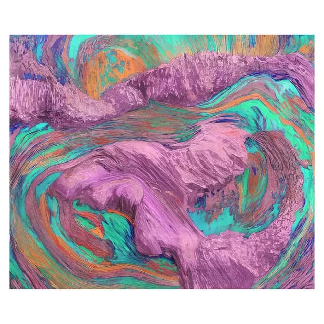 Komar Vliestapete Sunset Island 300 cm x 250 cm Türkis
