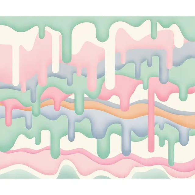 Komar Vliestapete Melt 300 cm x 250 cm Pastellrosa
