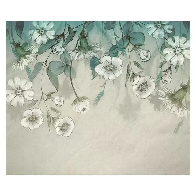 Komar Vliestapete Garden Dream 300 cm x 250 cm Grau-Blau