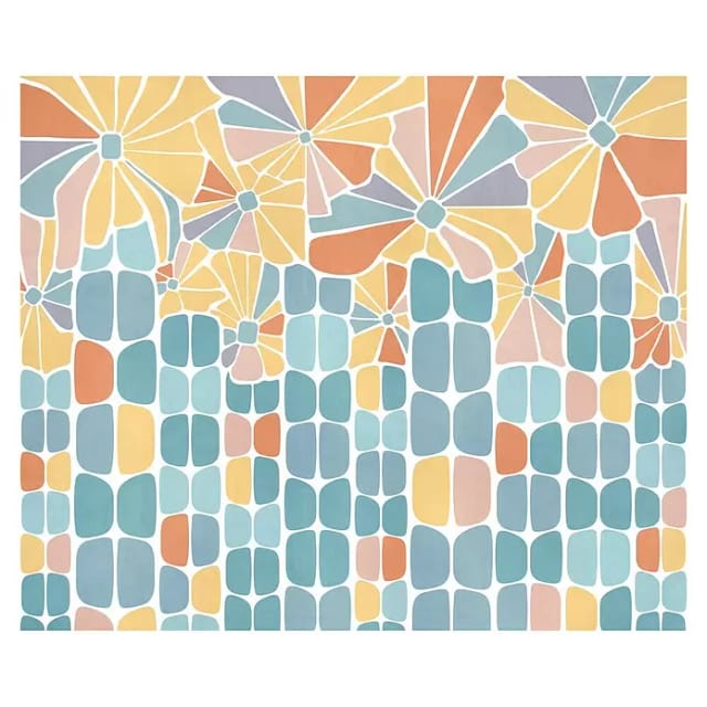 Komar Vliestapete I Fiori 300 cm x 250 cm Mehrfarbig