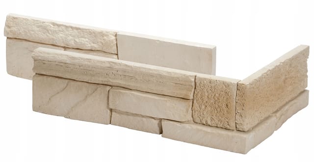 Stegu Verblender Istria Beige 9,3 cm x 20 - 34 cm x 1,2 - 2,4 cm - 0,51 m²