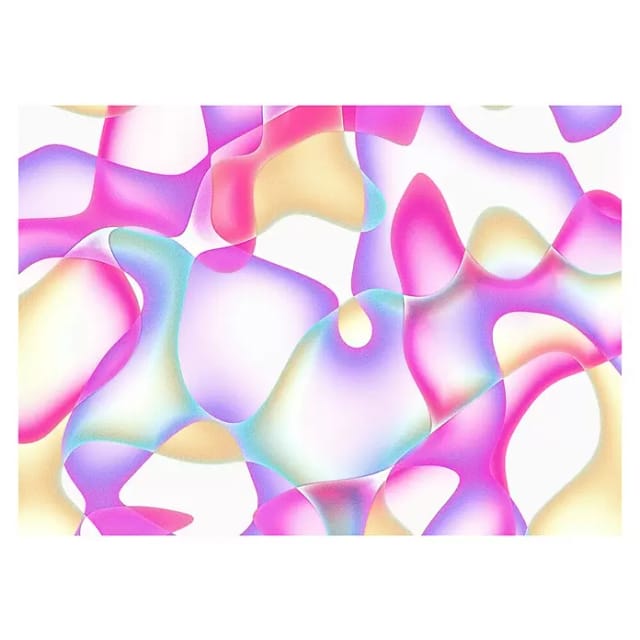 Komar Vliestapete Aqua Flora 300 cm x 250 cm Pink