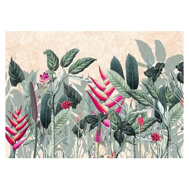 Komar Vliestapete Soft Jungle 350 cm x 250 cm Grün