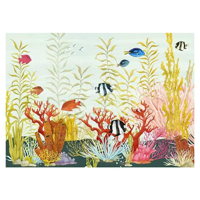 Komar Vliestapete Coral World 350 cm x 250 cm Bunt