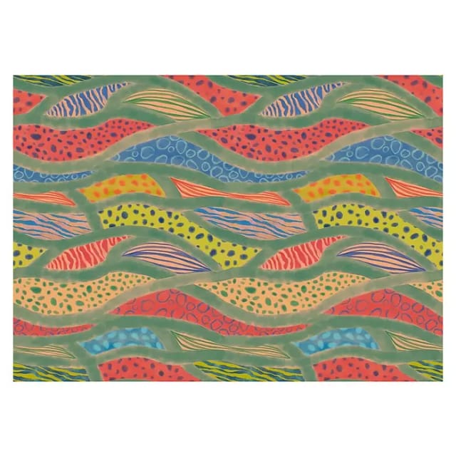 Komar Vliestapete Wave Symphony 350 cm x 250 cm Bunt