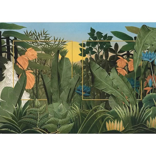 Komar Vliestapete Rousseau Remix 350 cm x 250 cm Grün