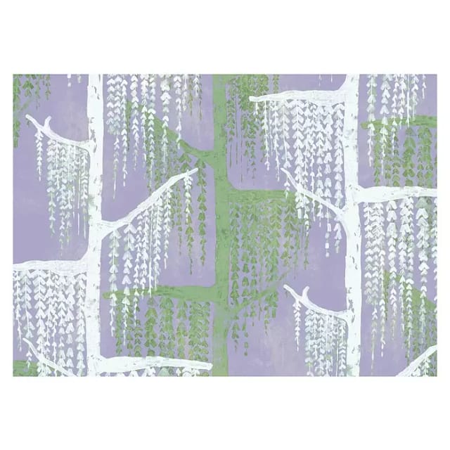 Komar Vliestapete Crazy Willow 350 cm x 250 cm Violett