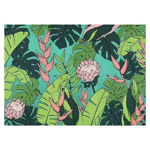 Komar Vliestapete Revival 350 cm x 250 cm Grün