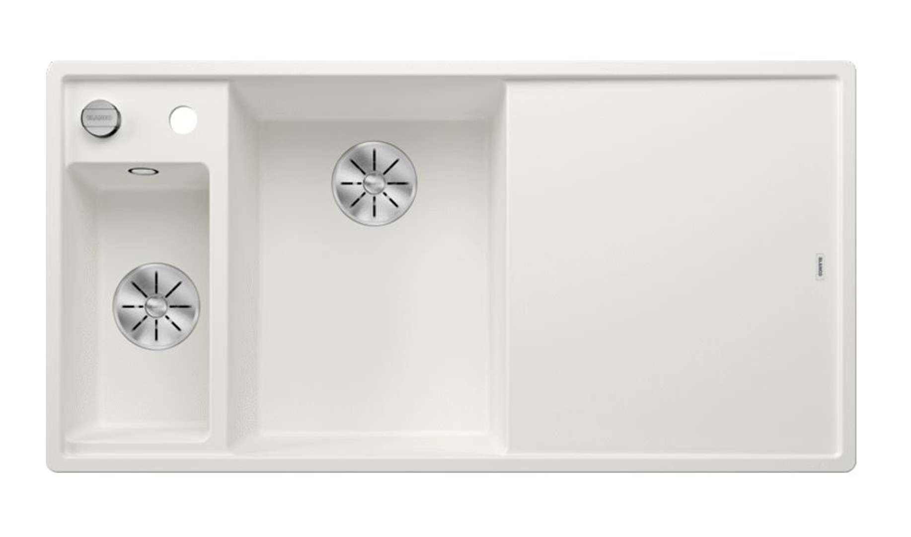 Blanco Axia Iii 6 - Silgranitspüle, 100x51 Cm, Mit Ablaufbedienung Und Zubehör, Infino, Weiß 524647