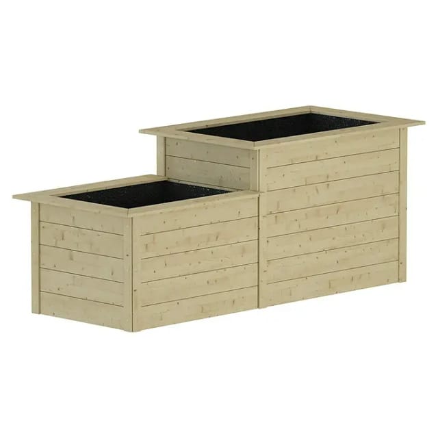 Weka 2-Stufen-Hochbeet 205 cm x 79 cm x 81 cm Natur