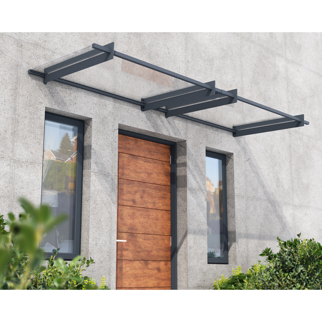 Canopia Vordach Nancy 14 cm x 301 cm x 94 cm Anthrazit Klar