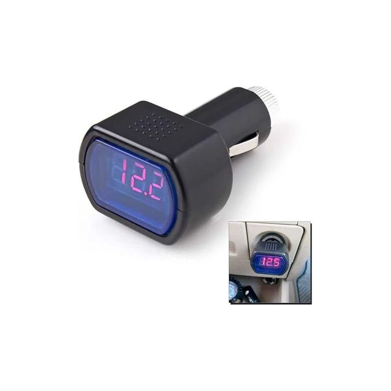Doppelvoltmeter-batterietester, Zigarettenanzünderadapter Für Auto, Lkw, Wohnwagen, 12 V, 24 V