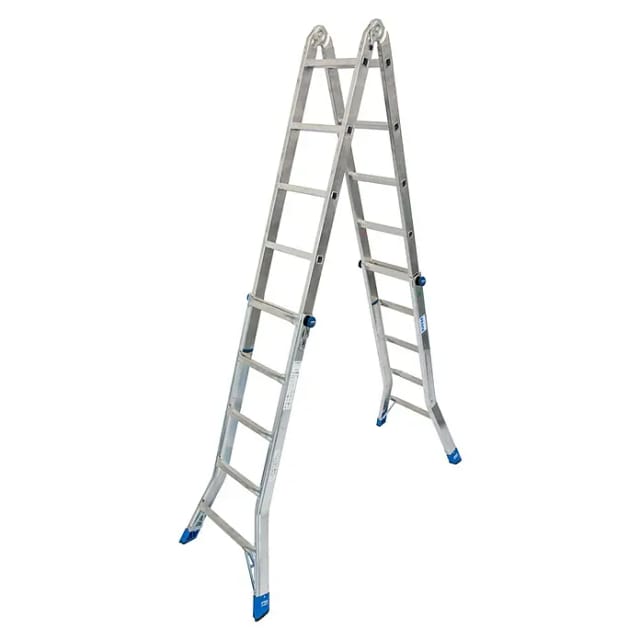 Krause Stabilo Sprossen-Gelenk-Teleskop-Leiter 4 x 5 Sprossen