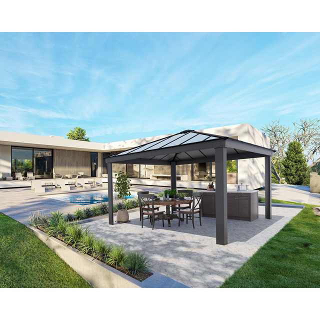 Palram - Canopia Dallas Garden Gazebo 306,7 cm x 422 cm x 422 cm Anthrazit