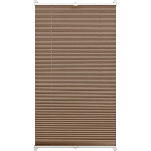 Gardinia EasyFix Plissee mit 2 Bedienschienen 70 cm x 130 cm Taupe