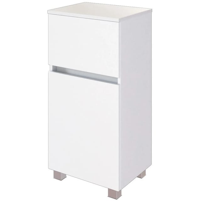 Held Möbel Bad-Unterschrank Verona 40 cm matt Weiß-Weiß