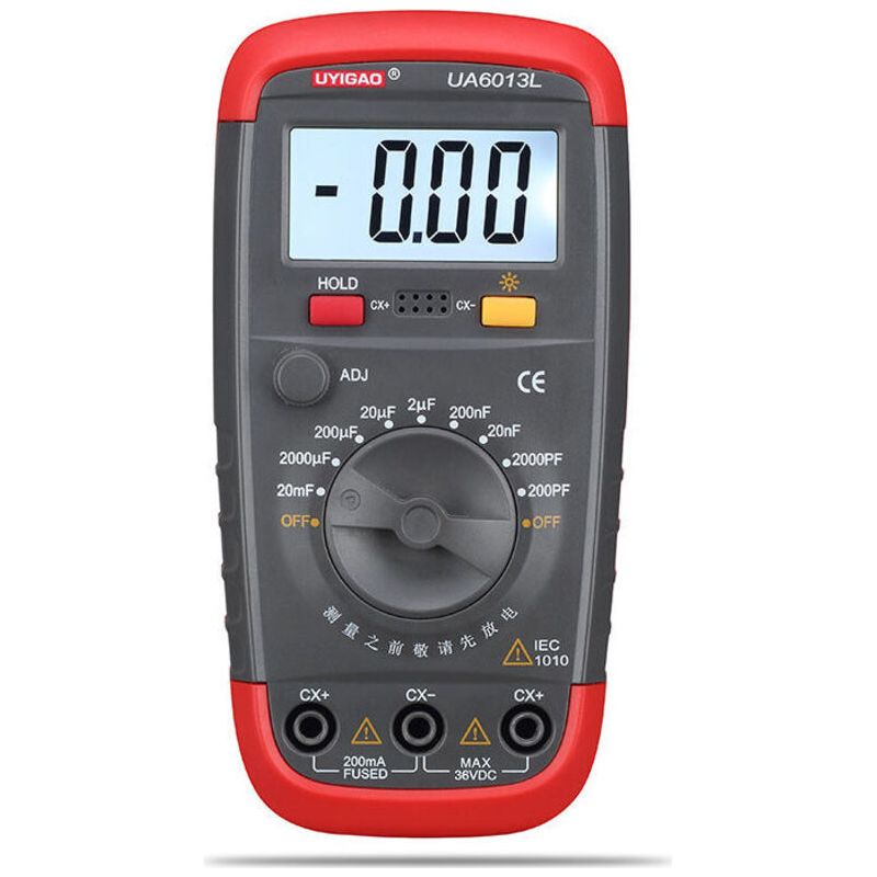 Professionelles Digitales Kapazitätsmultimeter Zur Kondensatmessung Mit Lcd-hintergrundbeleuchtung Und Sicherheitskoffer Mit Display