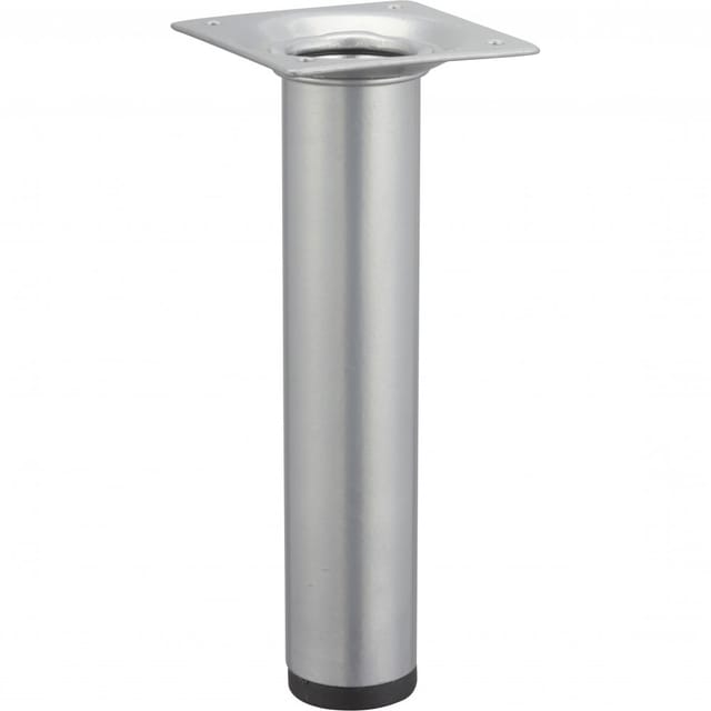 Hettich Tischbein Ø 30 mm x 150 mm Aluminium-Optik