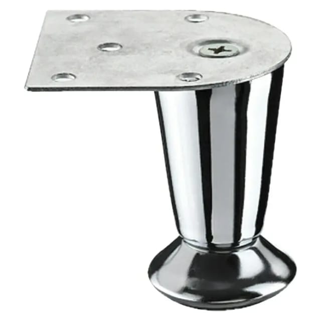 Hettich Möbelfuss Ola 70 x Ø 22-35 mm Stahl verchromt