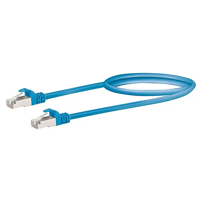 Schwaiger Lan-Netzwerkkabel mit 1000 Mbits Datentransferrate 0,5 m Blau