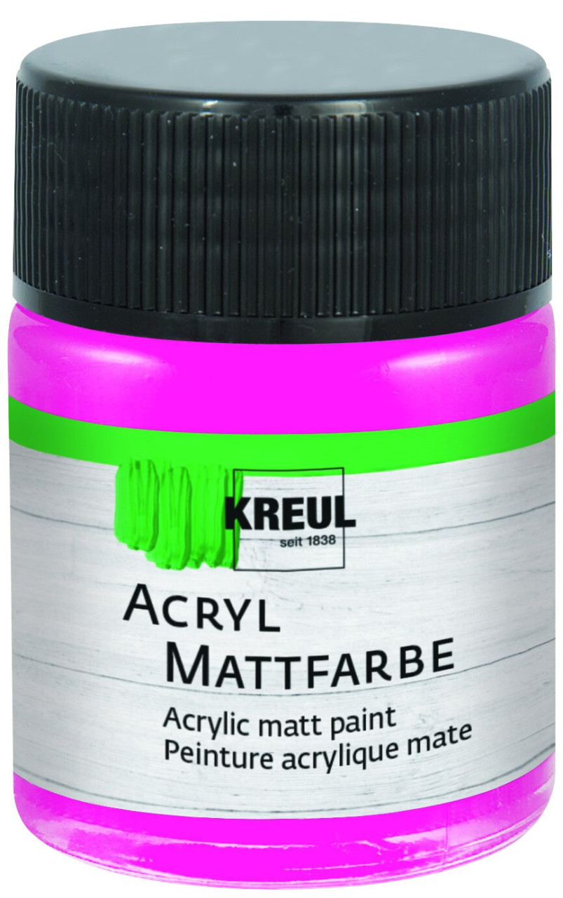 Kreul Acryl Farbe Matt Pink 50 ml