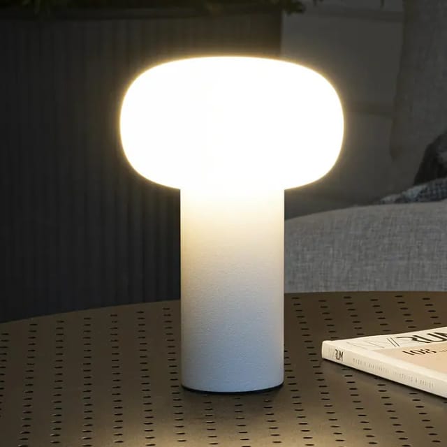 Konstsmide LED-Tischleuchte Antibes Weiß ø 13 cm x 19 cm
