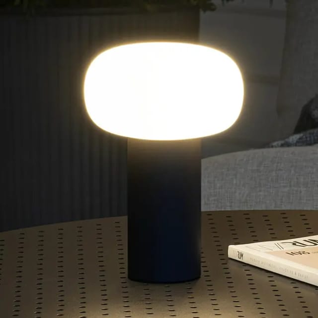 Konstsmide LED-Tischleuchte Antibes Schwarz ø 13 cm x 19 cm