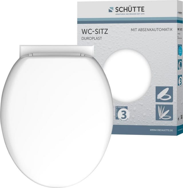 Schütte WC-Sitz mit Absenk-Automatik Weiß