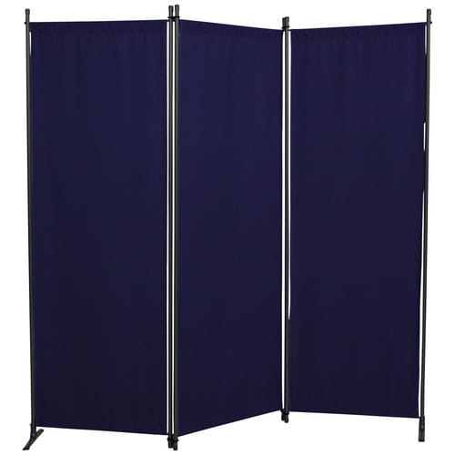 Angerer Paravent 3-tlg. Swingtex Blau