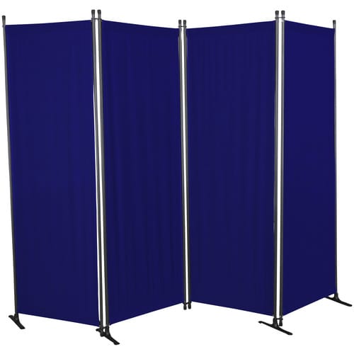 Angerer Paravent 4-tlg. Swingtex Blau