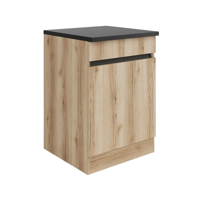 Optifit Küchen-Spülenunterschrank 60 x 88 x 60 cm Kaya290 Wildeiche Nachbildung