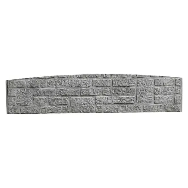 Betonzaun-Bogenplatte Romania 200 cm x 45 cm x 3 cm
