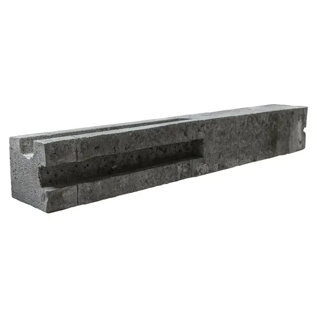 Betonzaun-Eckpfosten einseitig 210 cm