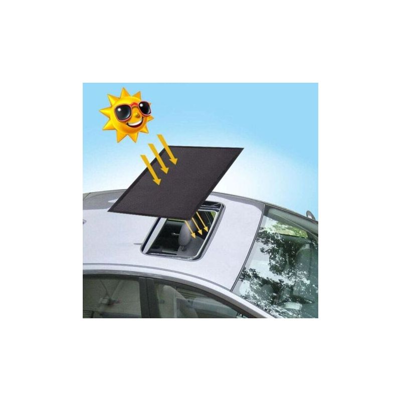 Magnetischer Sonnenschutz Für Das Auto-schiebedach, Atmungsaktives Netzgewebe, Geeignet Für Campingausflüge, Schnelle Montage, Schützt Schiebedach Und Seitenscheiben Effektiv Vor Witterungseinflüssen.