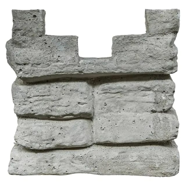 Betonzaun-Anfangspfostenkappe Nostalgie 20 cm x 8 cm x 20 cm