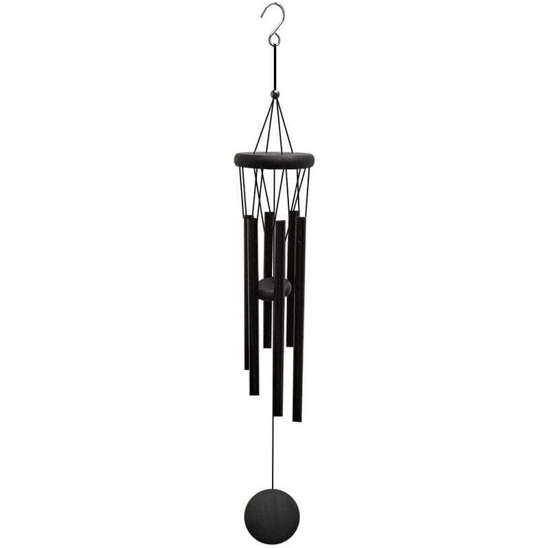 Dekoratives Windspiel Aus Aluminium Und Holz Für Den Außenbereich, 1 Stück, 6 Hohle Aluminiumrohre, Für Garten, Hof Und Haus