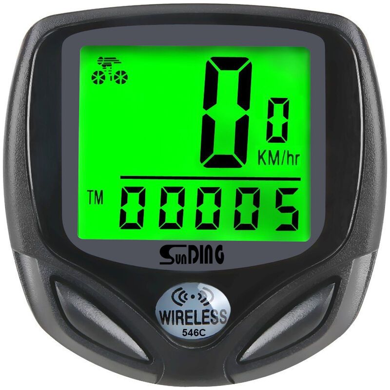 Kabelloser Fahrradcomputer, Wasserdichter Fahrraddrehzahlmesser Mit Kilometerzählerfunktion Und Lcd-display Für Fahrräder