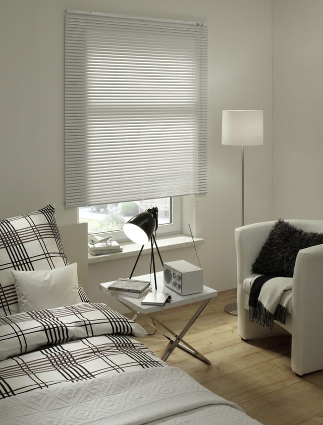 Gardinia Aluminium Jalousie 40 cm x 175 cm Weiß