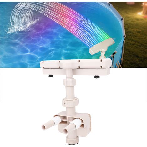 Aufstellpool Mit Springbrunnen, Led-beleuchtung Und 360°-wasserfall Für Entspannende Außendekoration