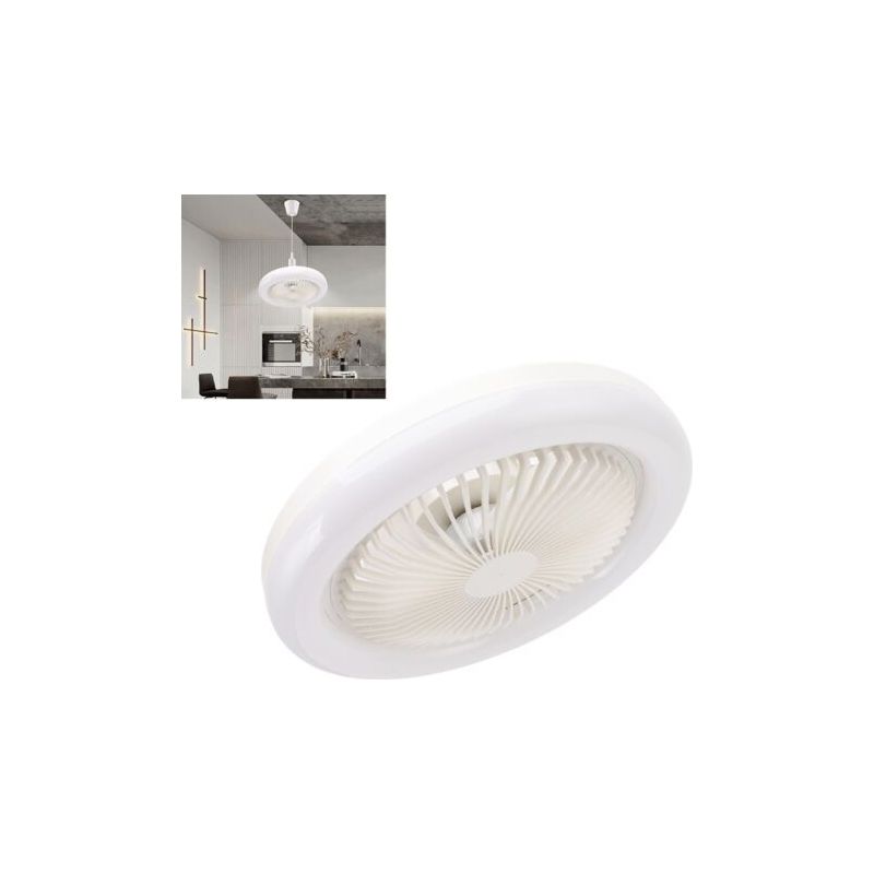 Deckenventilator Mit Fernbedienung, 36 W, 25 Cm Durchmesser, Kleiner, Leiser Led-ventilator Mit Beleuchtung, E27-fassung Für Schlafzimmer