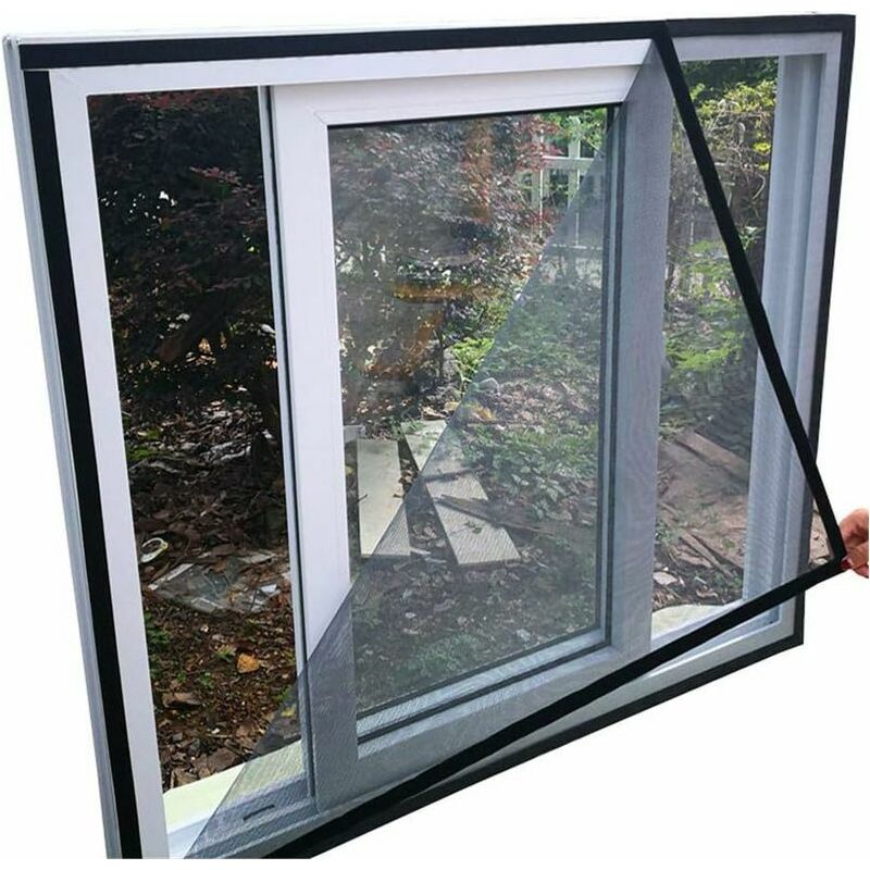 1,2 X 1,5 M, Fliegengitter-fenstervorhang Gegen Mücken Und Insekten, Selbstklebendes Anti-mücken-netzgewebe Zum Selbermachen