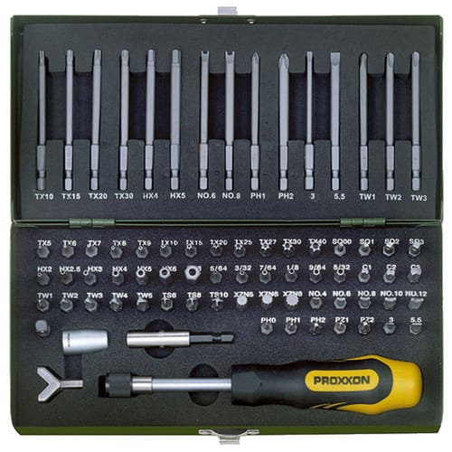 Proxxon Super-Kompakt-Steckschlüsselssatz 9 mm 3/8 Zoll 65-tlg.