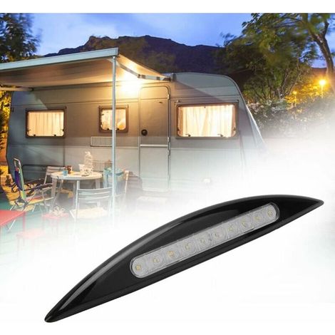 Wasserdichte Led-markisenleuchte Für Wohnwagen, Wohnmobile Und Boote, 12v 5w (schwarz)