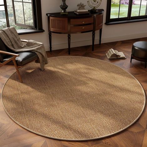 Runder Teppich Fürs Schlafzimmer, Weich Und Dekorativ, Geflochten, Pillingfrei, Für Sofa, Couchtisch, Schreibtischstuhl Oder Nachttisch, Eleganter Bodenteppich Für Die Inneneinrichtung (80 Cm)