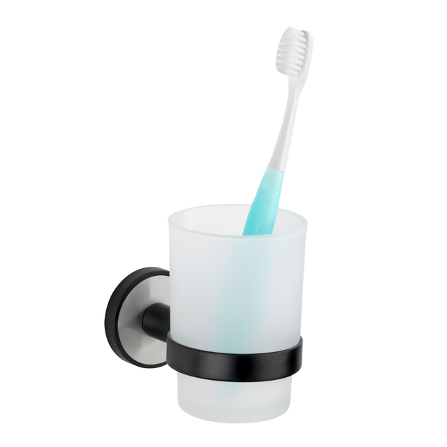 Wenko Zahnputzbecherhalter Udine UV-Loc® Silber Matt