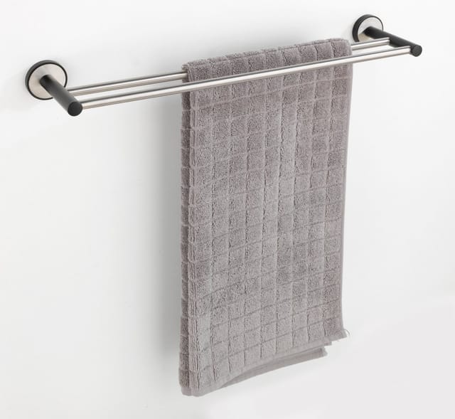Wenko Badetuchstange Duo Udine UV-Loc® 60 cm Silber Matt
