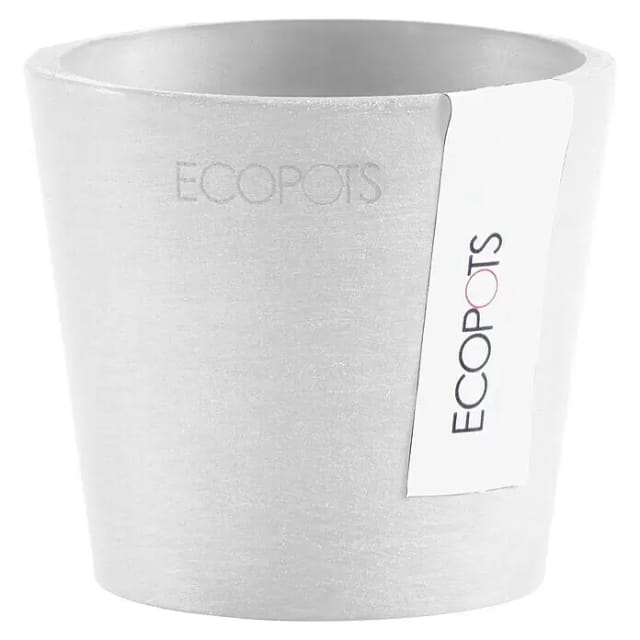 Ecopots Pflanztopf Amsterdam Mini Weiß 8 cm x 7 cm