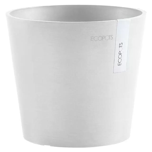 Ecopots Pflanztopf Amsterdam Mini Weiß 17 cm x 14,9 cm